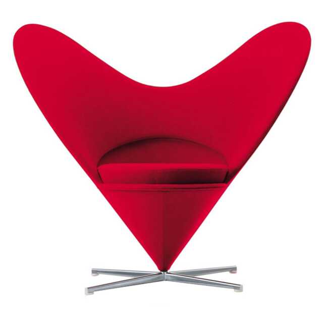 Vitra Heart Cone Chair Red