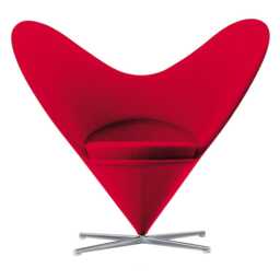 Vitra Heart Cone Chair Red