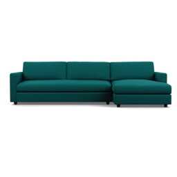Heal's Nimbus II 4 Seater Corner Chaise RHF Brushed Cotton Pine Black Feet - thumbnail 2