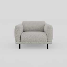 Heal's Harri Armchair Chunky Boucle Ecru