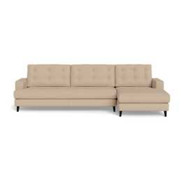 Heal's Mistral Right Hand Facing Corner Sofa Capelo Linen-Cotton Bamboo Black Beech Feet