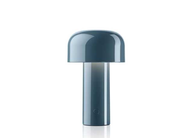 Flos Bellhop LED Portable Table Lamp Grey Blue