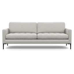 Heal's Eton 4 Seater Sofa Chunky Boucle Ecru Black Feet