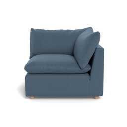 Heal's Astrid Corner Unit Capelo Linen-Cotton Mineral Natural Beech Feet