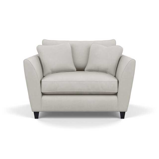 Heal's Torino Loveseat Capelo Linen-Cotton Sea Salt Black