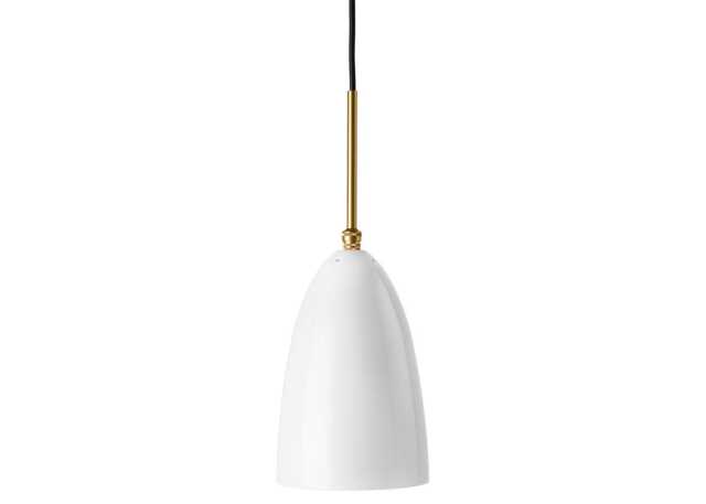 Gubi Gräshoppa Pendant Light Glossy Alabaster White