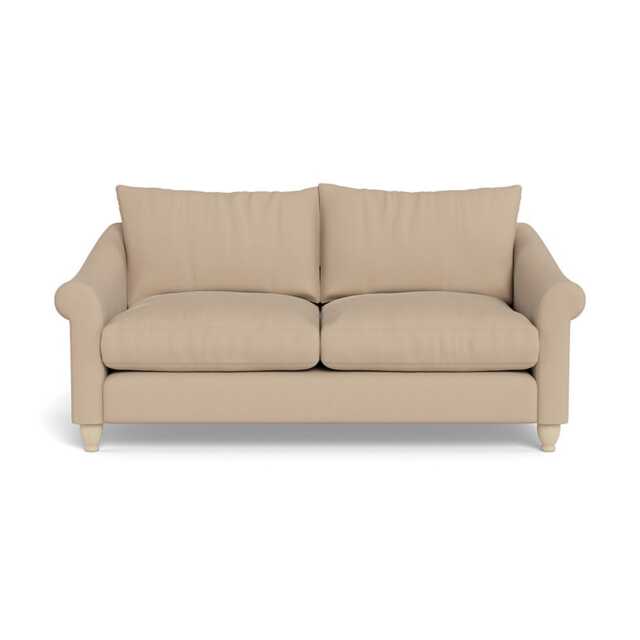 Heal's Devon 3 Seater Capelo Linen-Cotton Bamboo Natural Feet