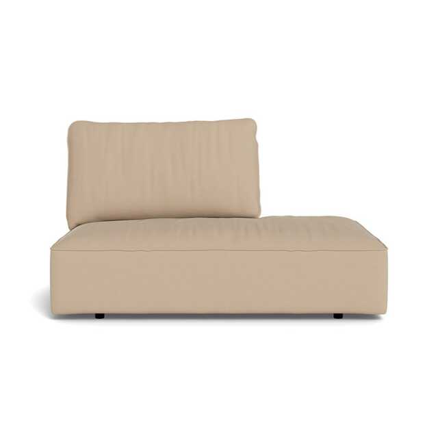 Heal's Morven Right Hand Facing Open End Unit Capelo Linen-Cotton Bamboo Black Feet