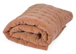 Heal's Velvet Quilt Dusky Pink 140 x 200cm