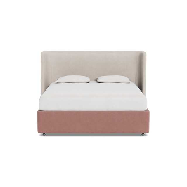 Heal's Deep Divan Super King None Smart Luxe Velvet Dusky Pink - image 1