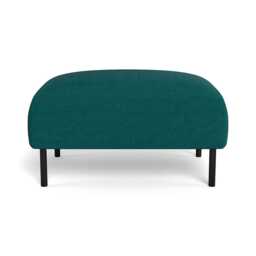 Heal's Alto Ottoman Brushed Cotton Pine Black Feet - thumbnail 1
