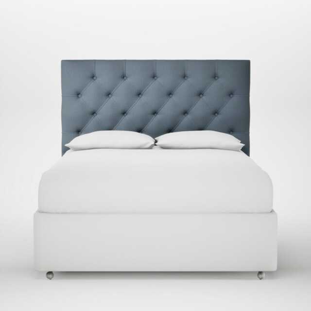 Heal's Balmoral Headboard Lift Storage King Smart Cotton Linen Celestial - image 1