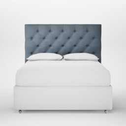Heal's Balmoral Headboard Lift Storage King Smart Cotton Linen Celestial