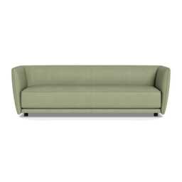 Heal's Valley 4 Seater Sofa Siena Cotton Pistachio Walnut Stained Feet - thumbnail 1