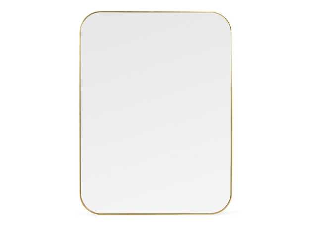 Heal's Fine Edge Mirror Rectangle Curved Gold 100x75cm - image 1
