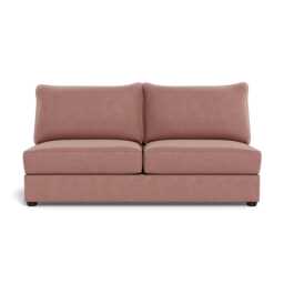 Heal's Tailor Large Unit Smart Luxe Velvet Dusky Pink Black Beech Feet