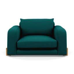 Heal's Nuvola Loveseat Brushed Cotton Pine Natural Oak Feet