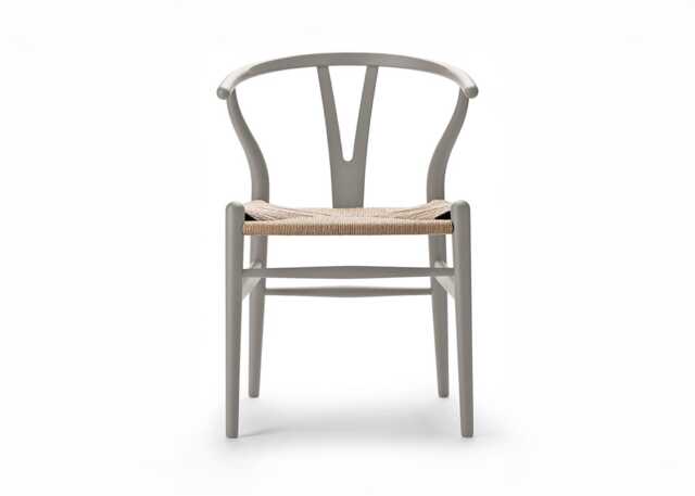 Carl Hansen & Son CH24 Wishbone Chair Soft Silver Gray - image 1
