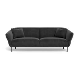 Heal's Alto 4 Seater Sofa Smart Luxe Velvet Nickel Black Feet - thumbnail 1