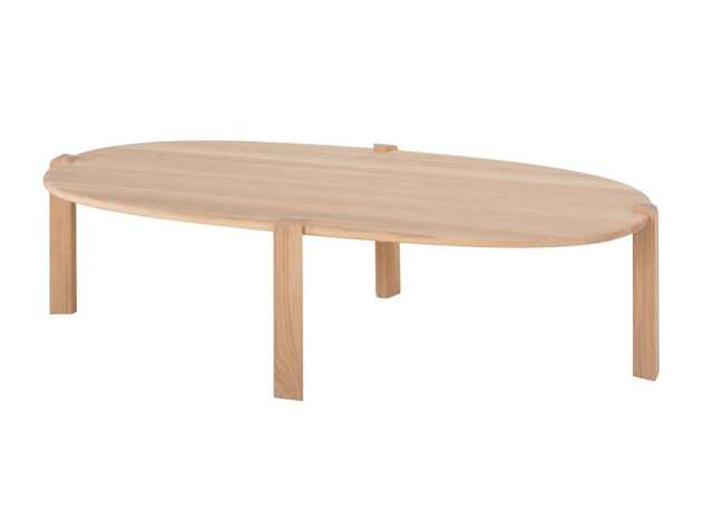 Gazzda Kulin Coffee Table White Oiled Oak 150 x 80 x 40cm