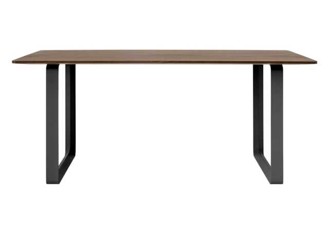 Muuto 70/70 Table 170 x 85cm in Smoked Oak with Black Legs