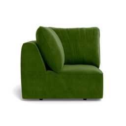Heal's Morven Corner Unit Smart Luxe Velvet Grass