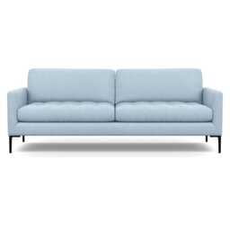 Heal's Eton 4 Seater Sofa Capelo Linen-Cotton Sea Shanty Black Feet