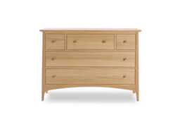 Heal's Blythe 5 Drawer Chest Oak