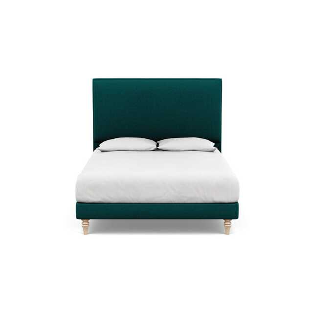 Heal's Shallow Divan King Brushed Cotton Pine Light Turned Solid Wood - image 1