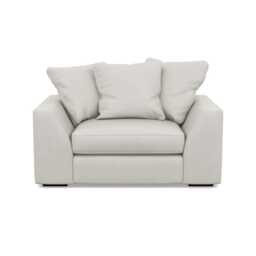 Heal's Cumulus Loveseat Capelo Linen-Cotton Sea Salt Black Feet