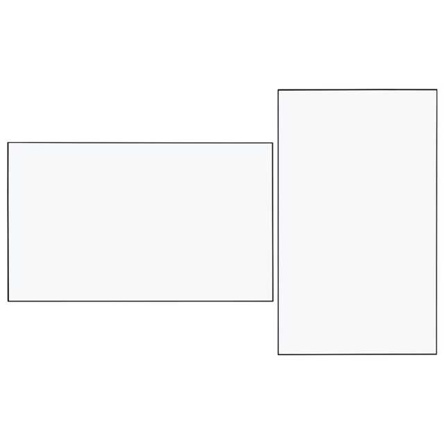 Heal's Fine Edge Mirror Rectangle 150x90cm Black - image 1