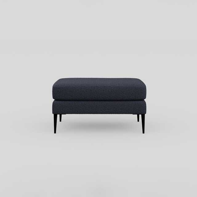 Heal's Brunel Footstool Boucle Indigo