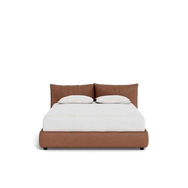 Heal's Pillow Storage Bed King Siena Cotton Clay