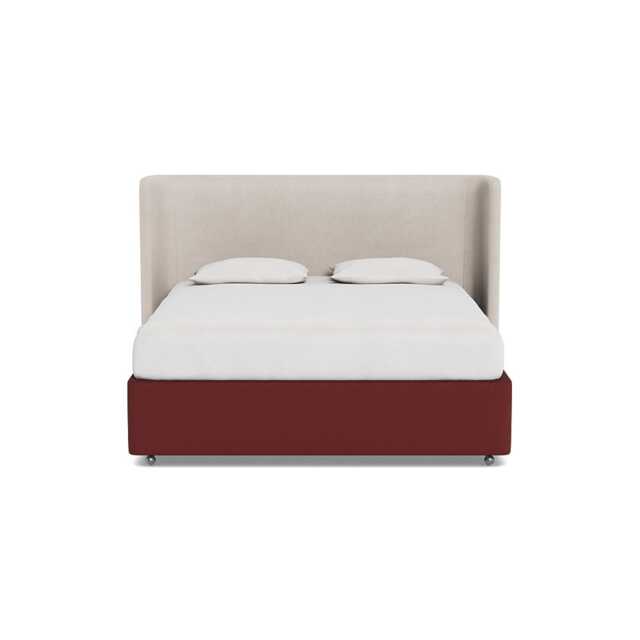 Heal's Deep Divan Super King Capelo Linen-Cotton Etruscan Red None - image 1