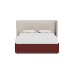 Heal's Deep Divan Super King Capelo Linen-Cotton Etruscan Red None - thumbnail 1