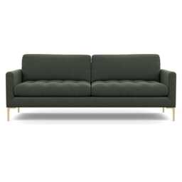 Heal's Eton 4 Seater Sofa Textured Boucle Fern Brass Feet