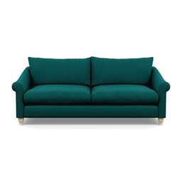 Heal's Devon 4 Seater Sofa Brushed Cotton Pine Natural Feet