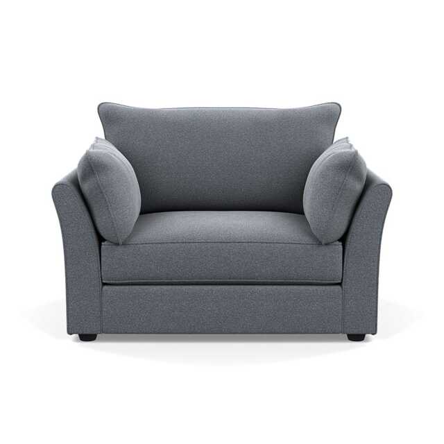 Heal's Tailor Loveseat Boucle Steel Black Beech Feet
