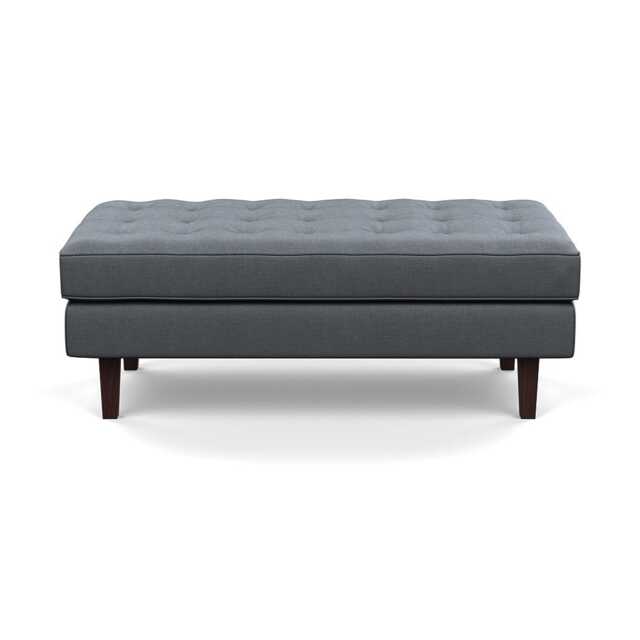 Heal's Hepburn Ottoman Siena Cotton Shale Grey Wenge - image 1