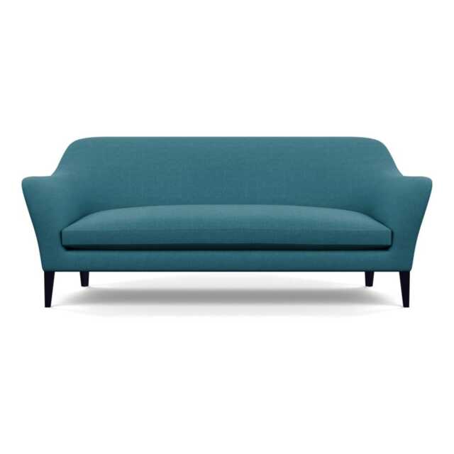 Heal's Wallis 4 Seater Sofa Brushed Cotton Cadet Black Feet