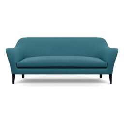 Heal's Wallis 4 Seater Sofa Brushed Cotton Cadet Black Feet