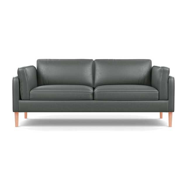 Heal's Sonno 3 Seater Daino Leather Steel Natural Feet