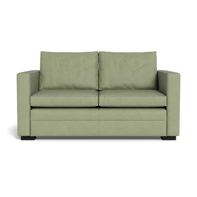 Heal's Palermo 2 Seater Sofa Siena Cotton Pistachio Black Feet - image 1