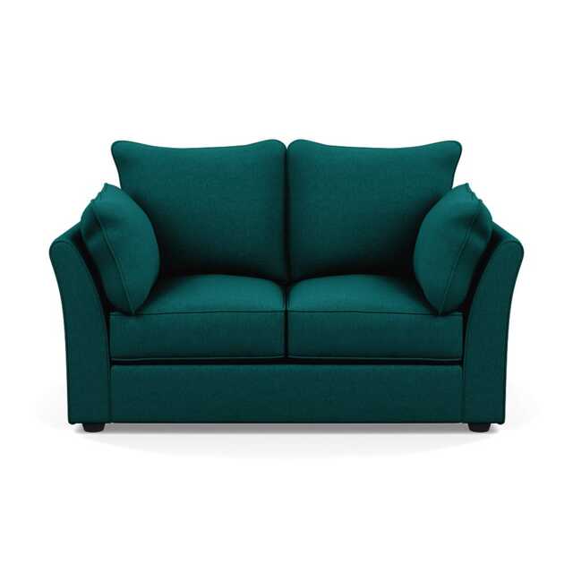 Heal's Tailor 2 Seater Sofa Brushed Cotton Pine Black Feet - image 1