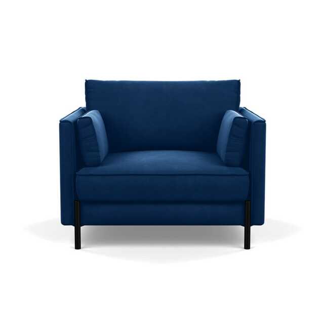 Heal's Tortona Armchair Velvet Petrol