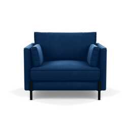 Heal's Tortona Armchair Velvet Petrol
