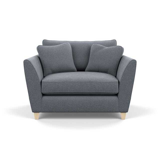 Heal's Torino Loveseat Boucle Steel Natural Feet