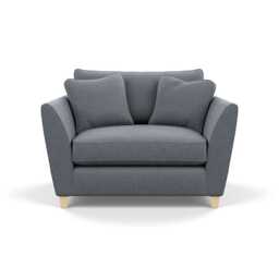 Heal's Torino Loveseat Boucle Steel Natural Feet