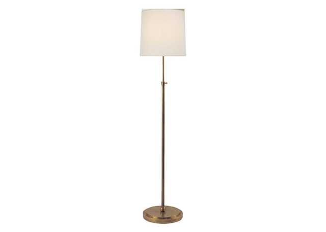 Visual Comfort Bryant Floor Lamp Hand-Rubbed Antique Brass