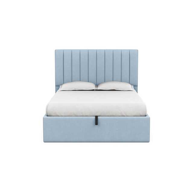 Heal's Retta Headboard (Lift Storage) King Capelo Linen-Cotton Sea Shanty - image 1